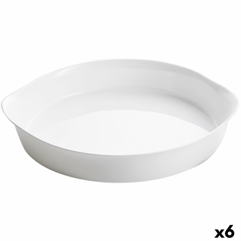 Moule pour four Luminarc Smart Cuisine Rond Blanc Ø 28 cm (6 Unités)