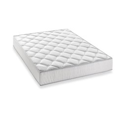 DEKO DREAM Pack Complet MALIN Matelas 140 x 190 cm + sommier + couette + 2 oreillers - 24 cm