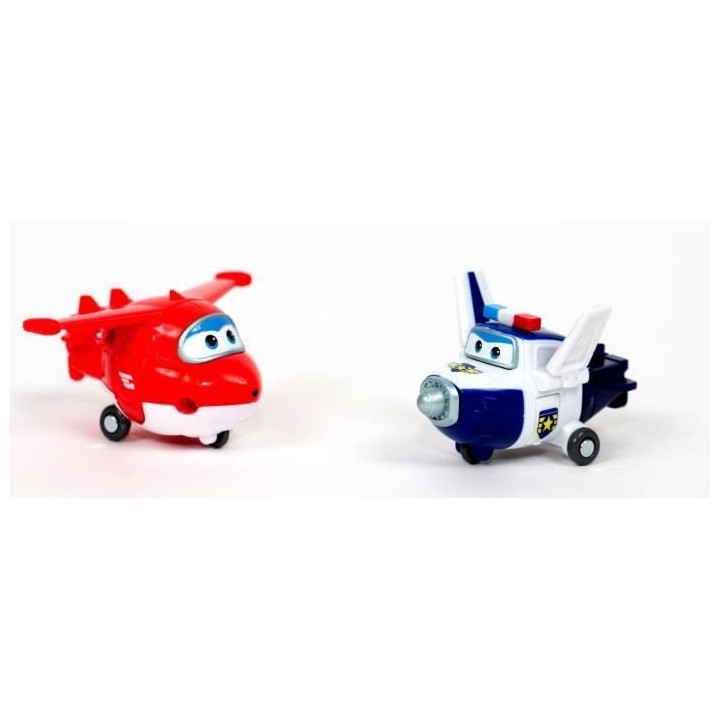 SUPER WINGS Pack de 2 figurines transformables Transform-a-bot - 5 cm