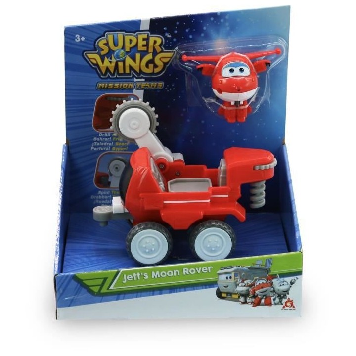 Véhicule a fonction Super Wings Jett's Moon Rover + 1 Transform-a-Bot