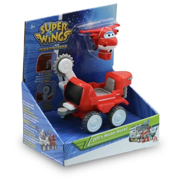Véhicule a fonction Super Wings Jett's Moon Rover + 1 Transform-a-Bot