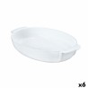 Plat de Four Pyrex Signature Ovale 35 x 22 x 7 cm Céramique Blanc (6 Unités)