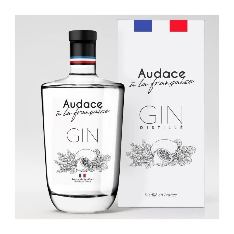 AUDACE a la Francaise Gin distillé - 40° - 70 cl - Avec etui