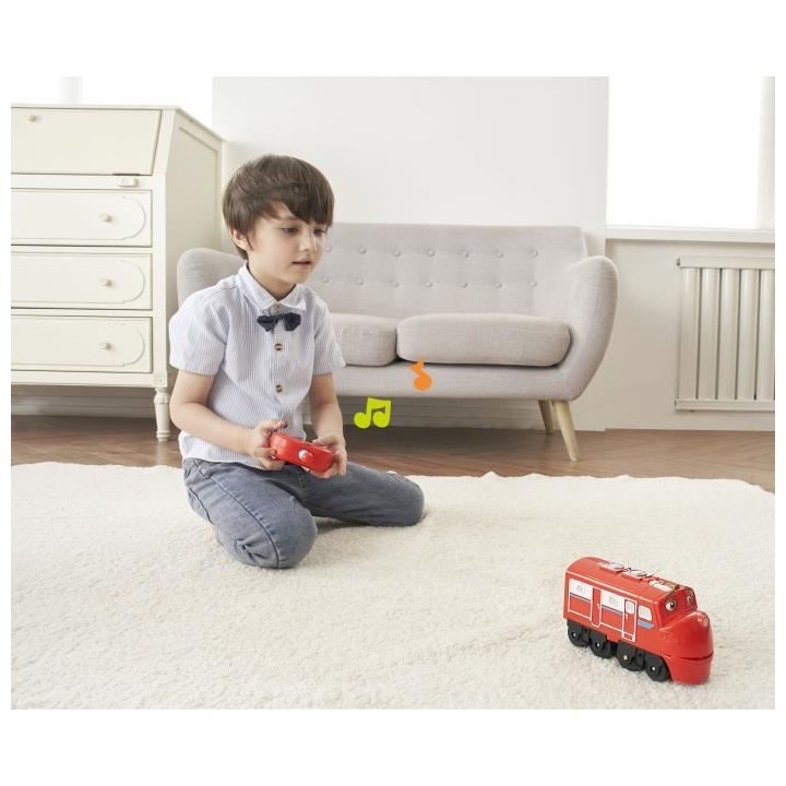 AUER Jouet Locomotive Radiocommandée Wilson avec Fonctions Sonores Ro