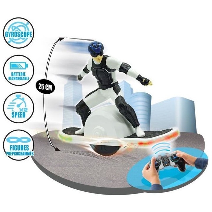 TERRAWHEEL – Hoverboard enfant télécommandé – 25 cm de long - a
