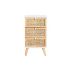 Caisson à Tiroirs DKD Home Decor Bois de paulownia Blanc 40 x 30 x 72 cm