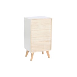 Caisson à Tiroirs DKD Home Decor Bois de paulownia Blanc 40 x 30 x 72 cm