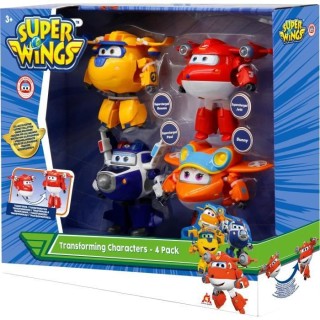 AUER SUPER WINGS – COFFRET TRANSFORMING x4 – Avions Transformables