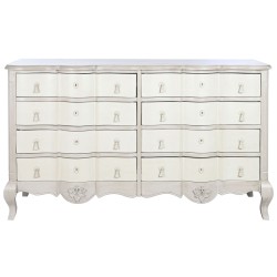 Commode DKD Home Decor 155 x 51,5 x 90,5 cm Blanc Crème Bois de manguier Bois MDF