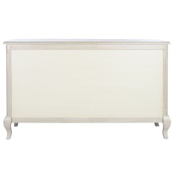 Commode DKD Home Decor 155 x 51,5 x 90,5 cm Blanc Crème Bois de manguier Bois MDF