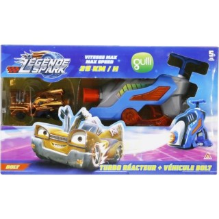 AUER La Légende de spark - Lanceur Turbo Réacteur + Véhicule Bolt -