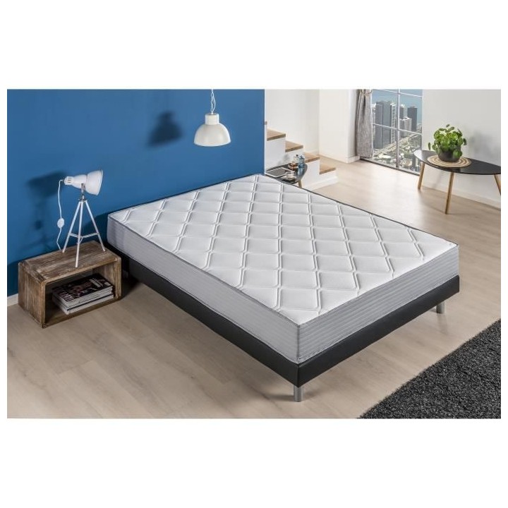 DEKO DREAM SUPERB - Ensemble Matelas ressorts ensachés 140x190 + somm