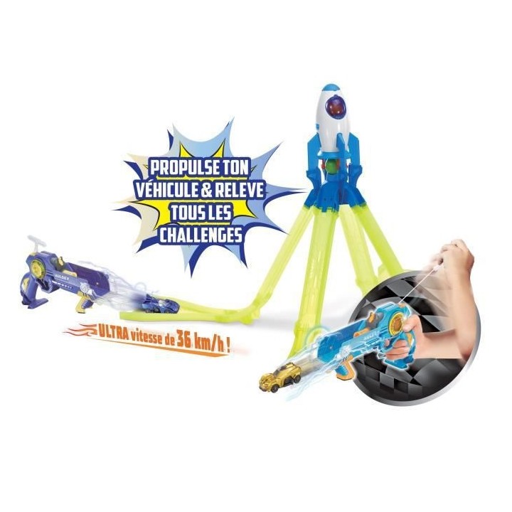 LA LÉGENDE DE SPARK Circuit Voiture 4 Pôles +2 Lanceurs Évolution T