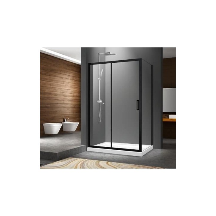 AURYS Pacifique claire/Retour 900 - L90 x H194 cm - Profilé aluminium