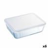 Boîte à repas rectangulaire avec couvercle Pyrex Cook & Freeze 22,5 x 17,5 x 6,5 cm 1,5 L Transparent Silicone verre (6 Unités)