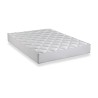 DEKO DREAM SUPERB Ensemble Matelas ressorts ensachés 160x200 cm + Sommier simili cuir + 4 Pieds