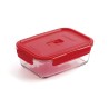 Boîte à lunch hermétique Luminarc Pure Box Rouge 16 x 11 cm 820 ml verre (6 Unités)