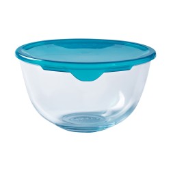 Panier-repas rond avec couvercle Pyrex Cook & Store Bleu 15 x 15 x 8 cm 500 ml Silicone verre (6 Unités)