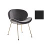 Chaise DKD Home Decor 62 x 58 x 73 cm Noir Doré Métal