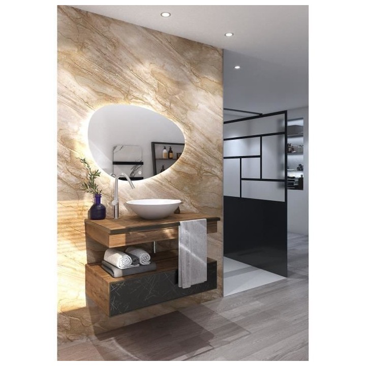 AURYS - Miroir GOUTTE d'EAU 700*1200 -4 mm