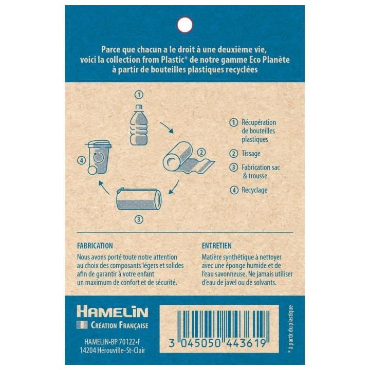 Fourre-tout Rond Eco Planete Plastic