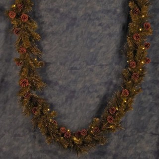 AUTOUR DE MINUIT Guirlande verdure - 40 LED - Blanc chaleureux