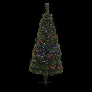 AUTOUR DE MINUIT Sapin Fibre optique - H150 cm - Vert