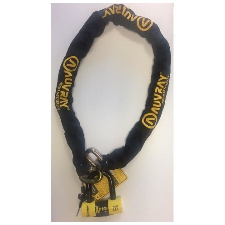 AUVRAY 140 LASSO Chaine antivol moto - SRA - 140 cm