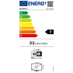 TV intelligente Sony KD32W804P1AEP SUPER-E HD 50 Hz 32" LED D-LED