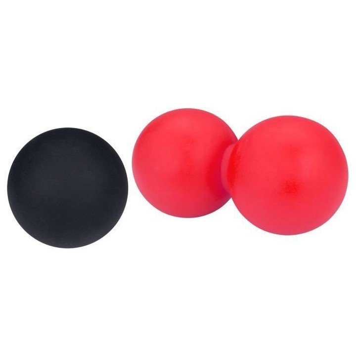 Avento Ensemble de ballon de massage/crosse Rose et noir