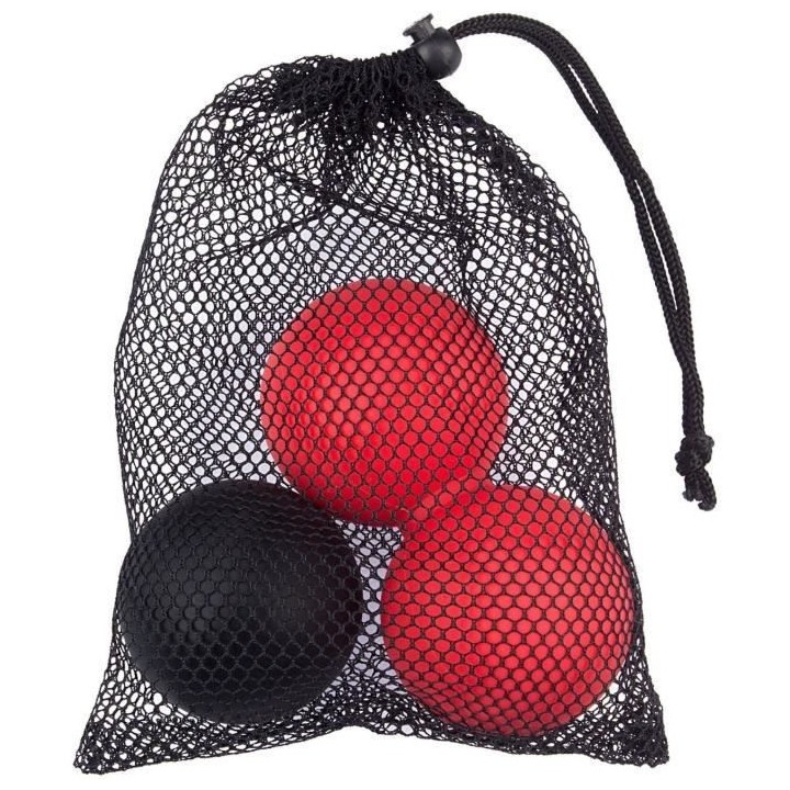 Avento Ensemble de ballon de massage/crosse Rose et noir