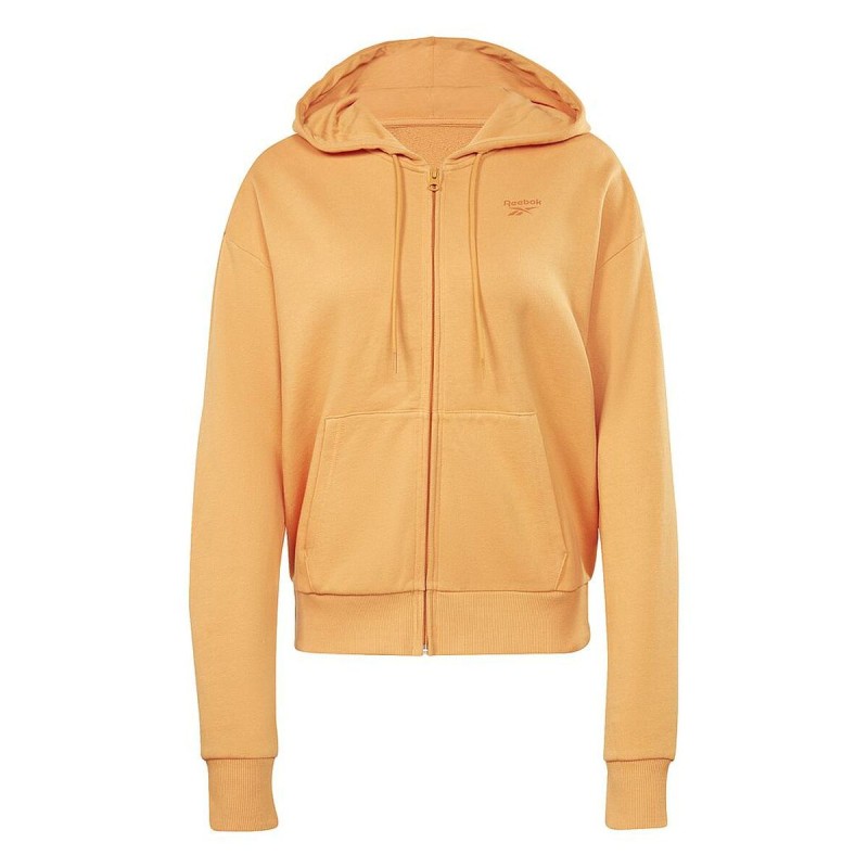 Sweat à capuche et fermeture éclair femme Reebok  RI SL FRENCH TERRY H54756  Orange