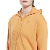 Sweat à capuche et fermeture éclair femme Reebok  RI SL FRENCH TERRY H54756  Orange