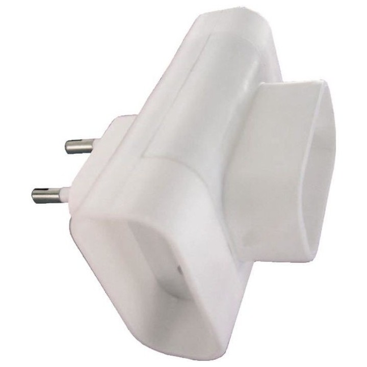 Triplite latérale ZENITECH 3 prises 6A - Blanc