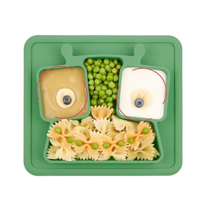 Badabulle Assiette a compartiments antidérapante, 4m+