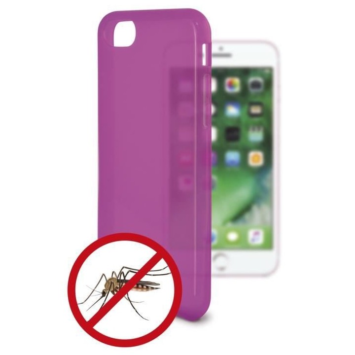 KSIX Coque de protection flexible anti-moustique pour Iphone 7 Rose