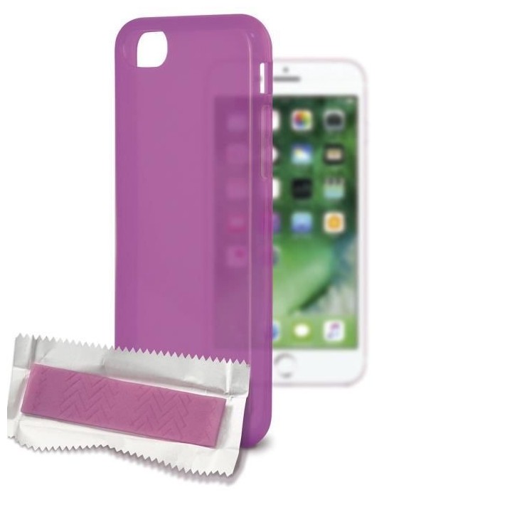 KSIX Coque de protection Sense Aroma - Parfum Bubble gum pour Iphone 7