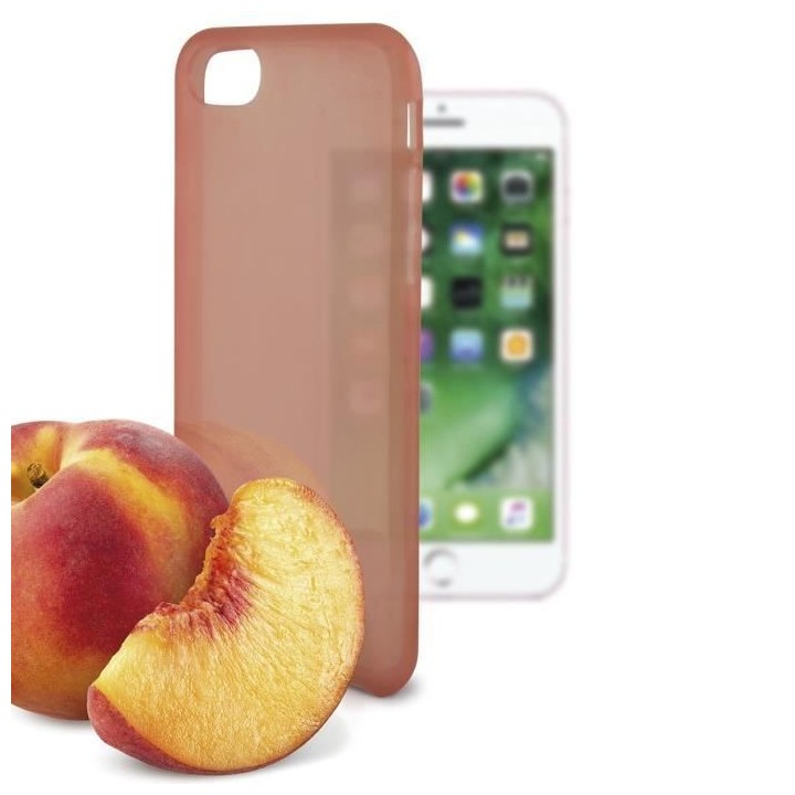 KSIX Coque de protection Sense Aroma - Parfum Peche pour Iphone 7 Oran