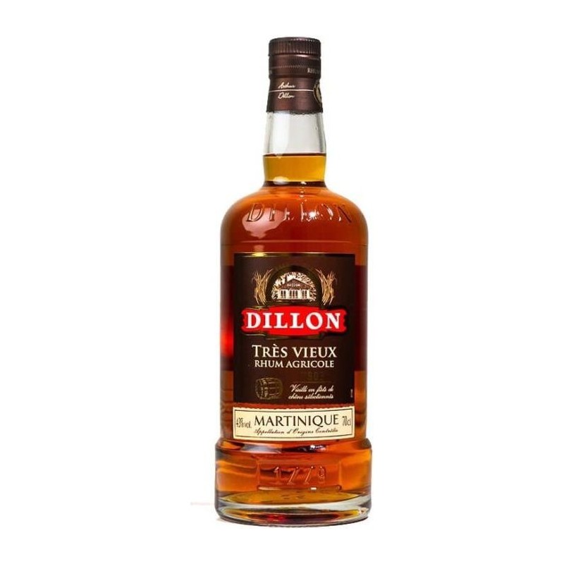 Rhum Dillon tres vieux agricole AOC 43%