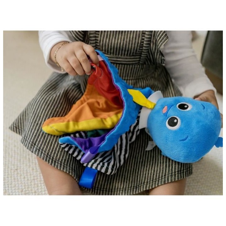 BABY EINSTEIN Peluche Pieuvre Sensory Plush Octopus