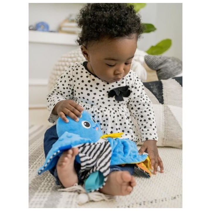 BABY EINSTEIN Peluche Pieuvre Sensory Plush Octopus