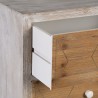 Caisson à Tiroirs COUNTRY 50 x 35 x 112 cm Naturel Blanc Bois d'épicéa Bois MDF