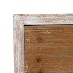 Caisson à Tiroirs COUNTRY 50 x 35 x 112 cm Naturel Blanc Bois d'épicéa Bois MDF