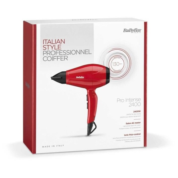 BaByliss - 6615E - Seche-cheveux Pro Intense 2400 Moteur AC Fabriqué