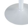 Table d'appoint Doré Métal Blanc PVC 60 x 60 x 75 cm