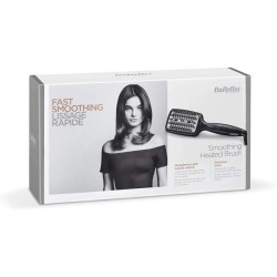 BaByliss Brosse Chauffante Smoothing Heated Brush en Céramique pour un lissage rapide et facile HSB101E