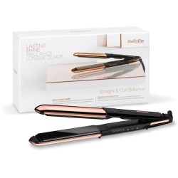 BaByliss ST482E - Lisseur BaByliss straight & curl brillance - 5 températures jusqu'a 235°C - Plaques 28 mm en titane véritab