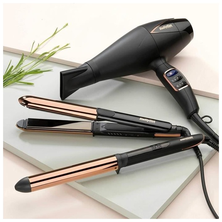 BaByliss ST482E - Lisseur BaByliss straight & curl brillance - 5 temp