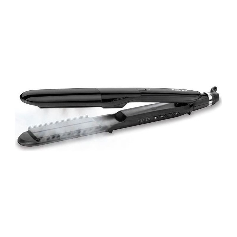 BABYLISS ST492E Lisseur vapeur Steam Straight - Plaques larges 39mm céramique - 5 températures 150°C-230°C-Chauffe Advanced