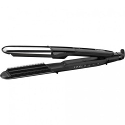 BaByliss ST496E - Lisseur vapeur BaByliss Steam shine - 5 températures jusqu'a 230°C - Fonction ionique - Plaques 39 mm céram